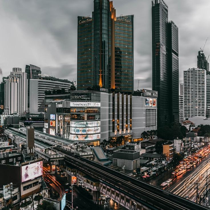 City skyline in Amsterdam, Netherlands